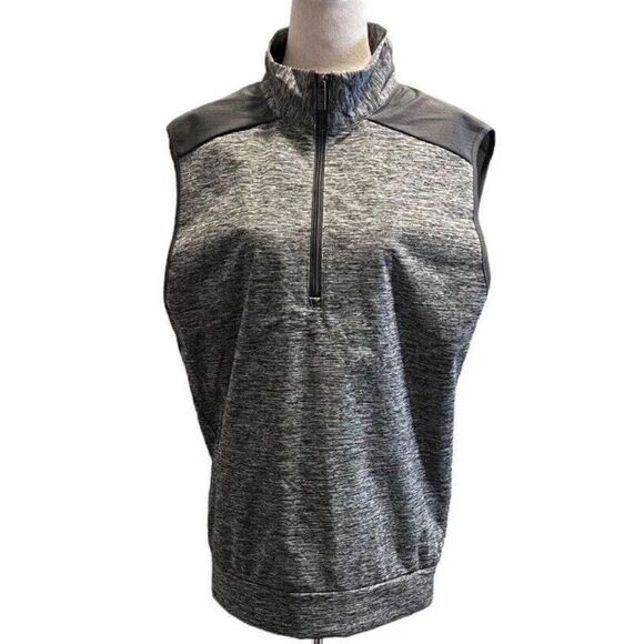 Antigua Golf Performance Gray Fashion Element Full Zipper Front Vest Size Medium - Picture 1 of 8